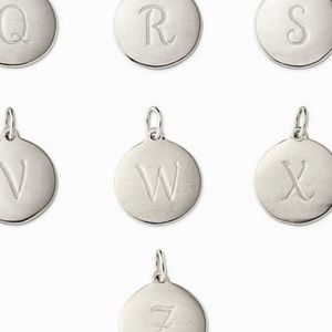 Stella & Dot Sterling Silver "W" Initial Charm